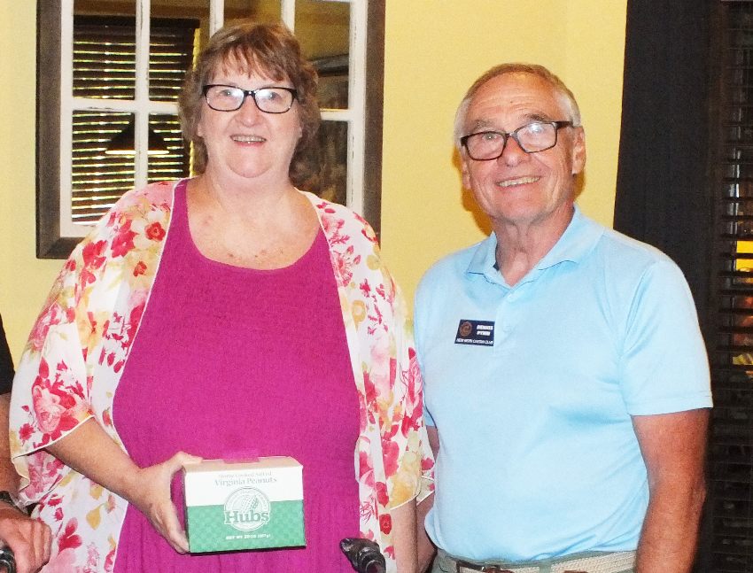 Tamara Carroll of Feed Craven and Dennis Pymm